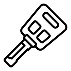 Smart car key icon outline vector. Auto system. Car access