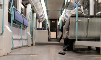 the lost wallet.  train in the city