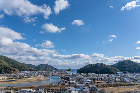 徳島県薬王寺からの景色