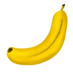 Banana isolated in white background