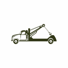 Tow Towing Truck Service Logo Template Vector,towing car vintage logo design