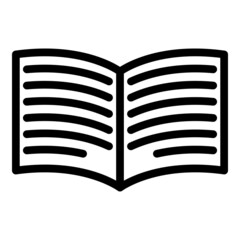 Digital book innovation icon outline vector. Online study. Education read