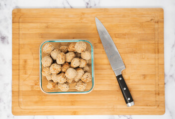 Spaghetti with Italian Chicken and Beef Meatball