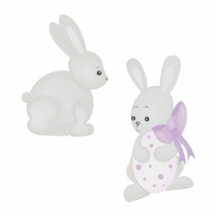 easter bunny with egg