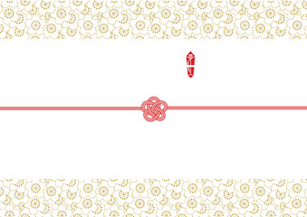 和モダンでおしゃれな熨斗紙　金　桜
