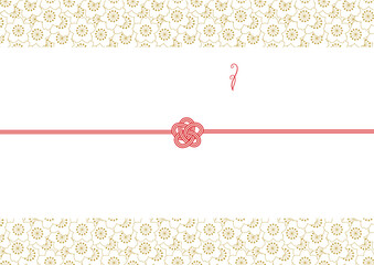 和モダンでおしゃれな熨斗紙　桜　金