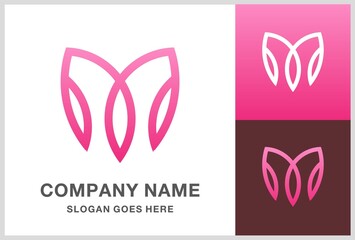 Flowers Cosmetic Fashion Beauty Business Company Vector Logo Design