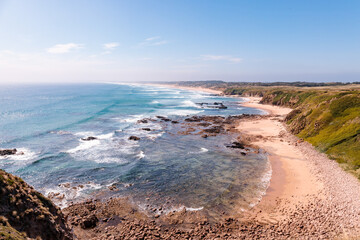 view of the beach in Phillip Island, Victoria, Australia.