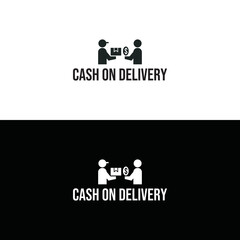 Cash on delivery icon vector illustration isolated on white background