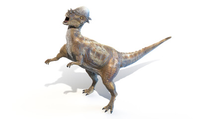 3d rendered illustration of a Pachycephalosaurus