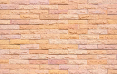 Orange and white brick wall texture background. Brickwork and stonework interior rock pattern old vintage brick wall backdrop