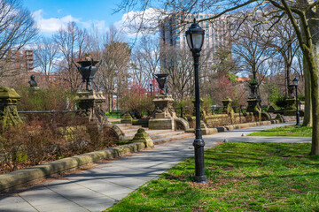 Naklejka premium park in spring