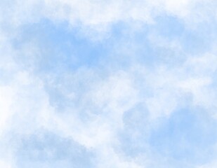 set of realistic cloud on the sky background