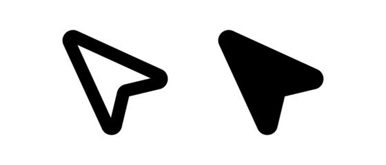 A set of mouse cursor icons. Computer pointers. Vector.
