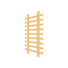 Icon of a ladder. A tool to climb up and down. Vectors.