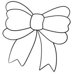 Bow outline design-SVG
