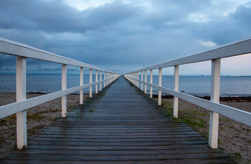 wooden pier on the sea