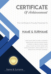 Fototapeta premium Certificate or diploma modern design template 