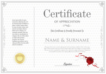 Certificate or diploma modern design template  - obrazy, fototapety, plakaty