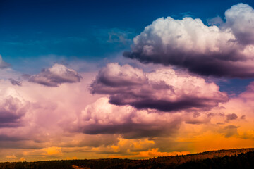 beautiful colorful clouds 