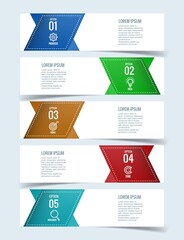 .Creative business infographic concept web banner design