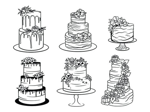 Pin by cake sweet food chicago on behind the scenes  Cake drawing Cake  sketch Cake illustration