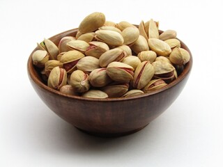 pistachio nuts in a bowl