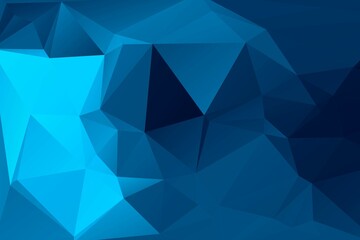 Abstract dark blue polygon background
