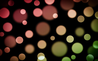 Colored defocused lights on a dark background.