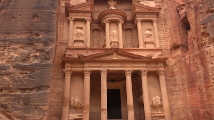 Treasury Building in Petra - Jordan, World Heritage Site