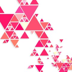 Abstract colorful triangle background vector