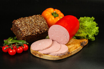 Boiled pork sausages for breakfast