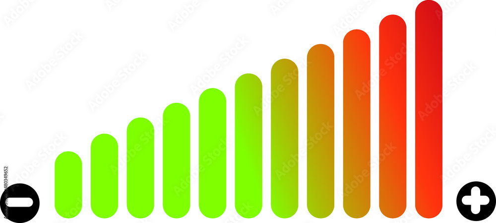 Poster volume icon vector. flat color symbol on white background with shadow.eps