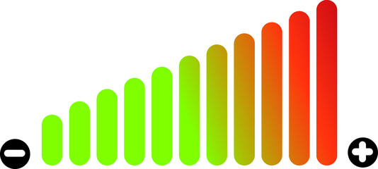 Volume Icon Vector. Flat color symbol on white background with shadow.eps
