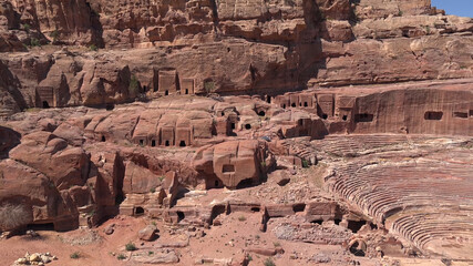 Obraz premium Street of Facades in Petra - Jordan, World Heritage Site