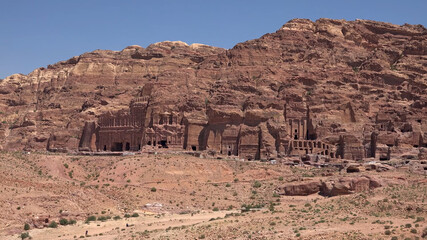 Street of Facades in Petra - Jordan, World Heritage Site