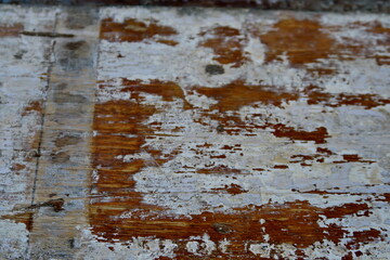 vieille planche de bois peinte usée.