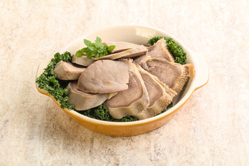 Sliced Pork Tongue snack appetizer