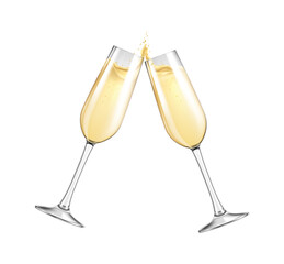 Champagne Glasses Illustration