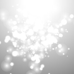 bokeh silver grey background snowflake snow shine