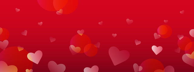 red heart background love valentine day bokeh