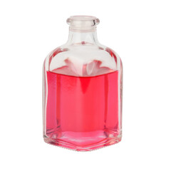 aromatic liquid air freshener in glass jar isolated on white