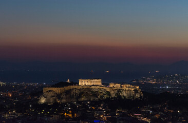 Acropolis nightfall