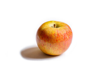 An red apple on a whitebackground