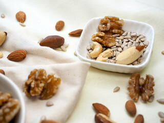 너트믹스, 호두, 해바라기씨, 아몬드, 캐슈넛, 브라질 너트 