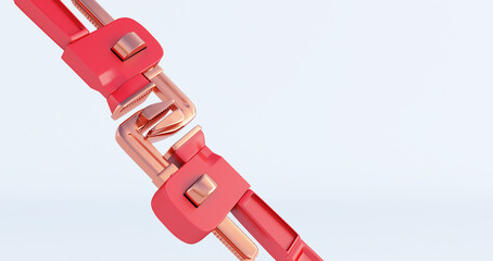 3d render of Pipe wrench isolated on white background