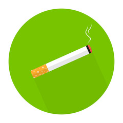 Cigarette. Cigarettes. Smoking is prohibited. Smoking is allowed. Icons.