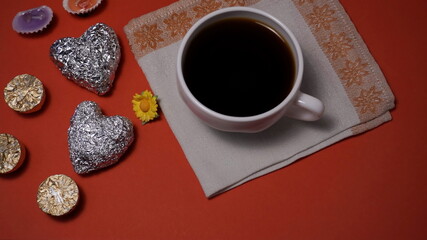 cup of coffee with chocolate