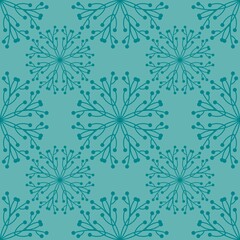 Simple floral seamless pattern with flowers for fabrics and cards and linens and kids and wrapping paper