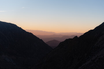 Beautiful Sunrise in the Mountains Just Outside of Yosemite National Park in California